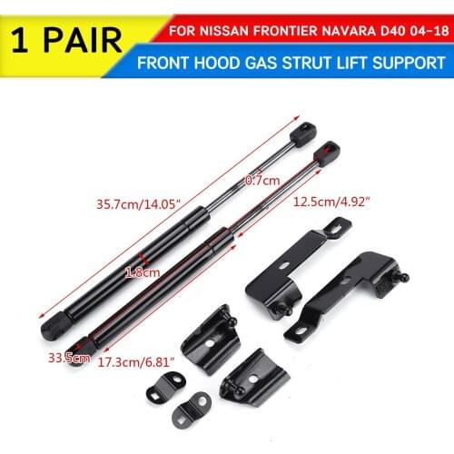 Car Front Engine Cover Hood Shock For Nissan Frontier Navara D40 2004-2018 Lift Strut Strut Bar Support Props Rod Arm Gas Spring