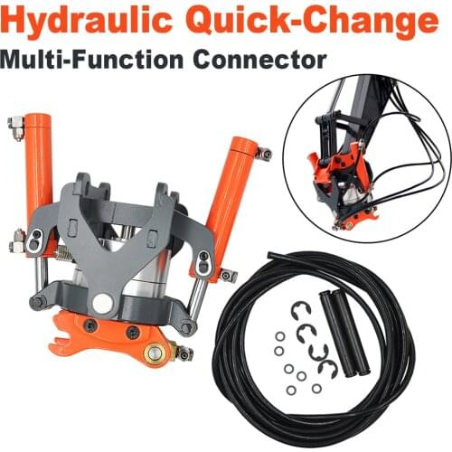 RC Hydraulic Quick Bucket Changer Multi-Function Connector For 1/14 RC Hydraulic Excavator JD-106 Engineering vehicle Parts