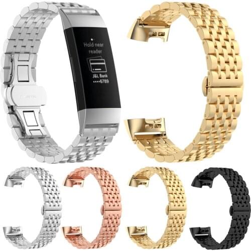 Premium Stainless Steel Band For Fitbit Charge 3 4 Watch Wrist Strap Loop For Fitbit Charge 3 4 3 4 SE Bracelet Correa