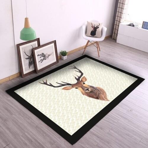 Nordic style modern abstract geometric carpet simple living room bedroom carpet non-slip carpet floor mats can be customized