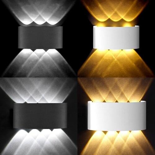 Modern Led Wall Lamp waterproof IP65 110V 220V 2W 4W 6W 8W Wall Sconces Indoor Stair Bedside light outdoor Garden street light 4