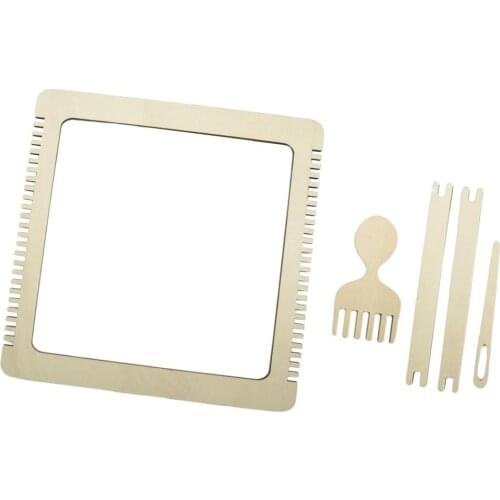 Weaving Loom with Stand Wooden Multi-Craft Weaving Loom Arts & Crafts Develops Creativity Weaving Frame Loom for Beginner