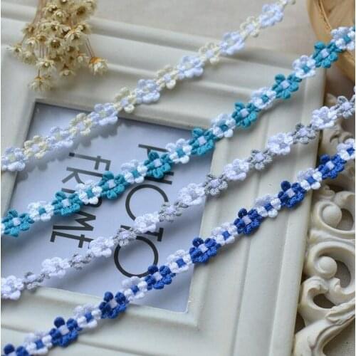 10 Meters DIY Decorative High Quality Braided Lace Trim Wedding Dress Embroidered Lace Trimming Applique Doll DIY Craft 1cm