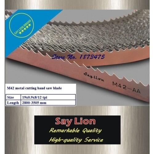19x0.9x8/12T, length 2800-3505mm; HSS metal cutting band saw blade M42 Bi-Metal bandsaw