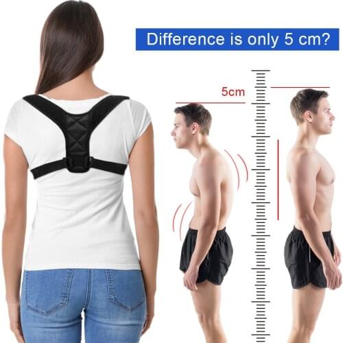 2021 Dropshipping Adjustable Back Posture Corrector Clavicle Spine Back Shoulder Lumbar Brace Support Belt Posture Correction