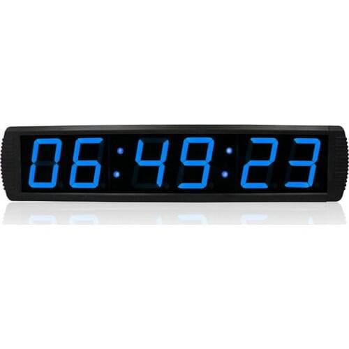 4 inches LED clock display digital clock wall mounted with multi-colored countdown timing