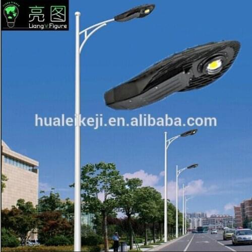 5m 6m 7m 8m Self bending arm (cone pole) street light led pole lights street lamppost