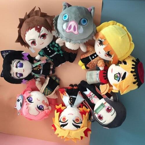 Anime Demon Slayer: Kimetsu no Yaiba Stuffed Plush Toys Kamado Tanjirou Kamado Nezuko Hashibira Inosuke Plush Gifts for Kids