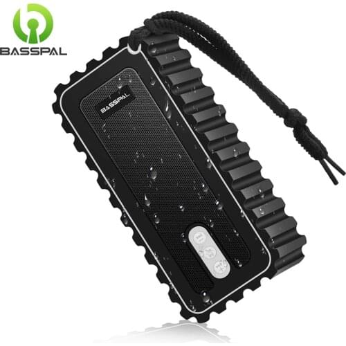 BassPal Bluetooth Speakers IPX7 Waterproof Portable Speaker with Radio Wireless Speaker for Shower Pool Party Home &Outdoors
