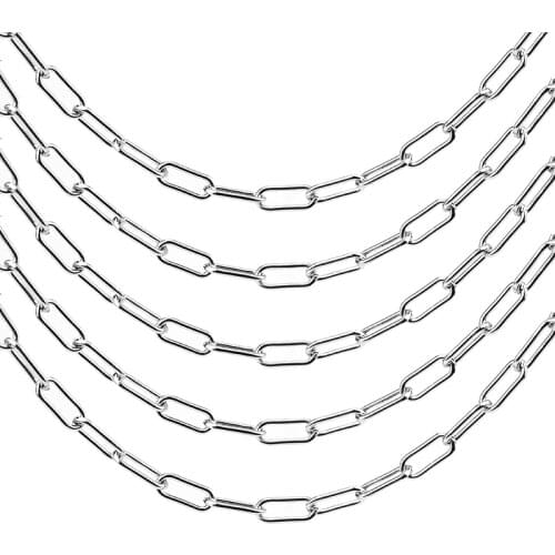 1M Width 7MM Do Not Fade Big Thick Chain Stainless Steel Cable Chains Findings DIY Jewelry Making Supplies Wholesale Lots Bulk