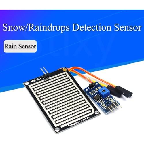 DC 3.3V-5V Snow/Raindrops Detection Sensor Module Dual Double sided Rain Weather Module Humidity For Arduino Robot Car Diy Kit