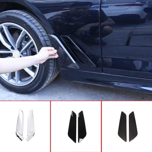 For 2018-2021 BMW 5 Series G30 car mudguard side air outlet cover ABS car decoration accessories