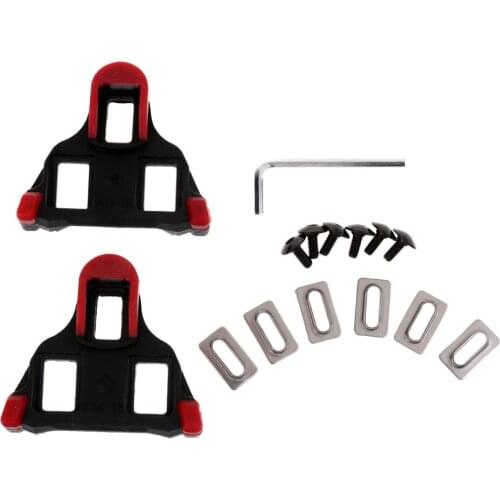 Road Bicyle Cycling Self-locking Plate Pedal Cleats Set Lightweight