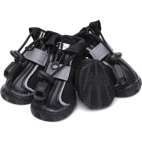 Breathable Big Dog Shoes Walking Non Slip Leisure Reflection Velcro Dog Climb Boots For Medium Large Dogs Sneakers Pet Shoes