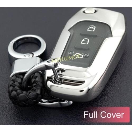 Flip Car Key Chain Fob Cover Case For Ford F150 Mondeo Ecosport Ranger Focus MK4