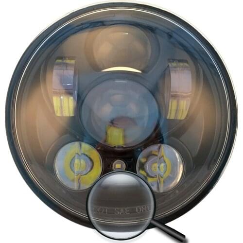 5.75" Round LED Projector Headlight With Parking Led Light DRL for Harley Iron 883 Sportster 1200 Roadster