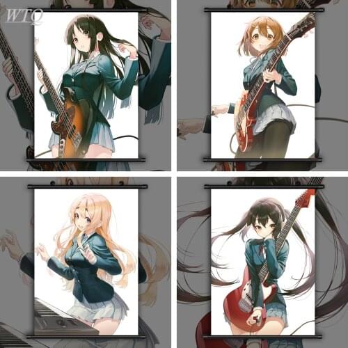 K-on! Yui Mio Tsumugi Azusa Ritsu Anime Manga Anime Posters Canvas Painting Wall Decor Posters Wall Art Picture Home Decoration