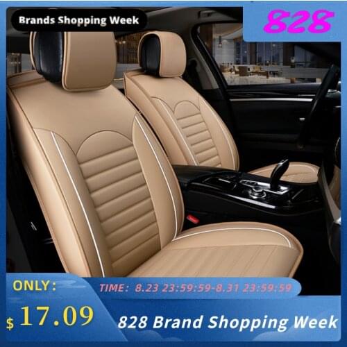 KKMOON Universal 1pc PU Leather Car auto Seat Cover car styling Accessories Cushion autocovers with Tire Track for cars styling