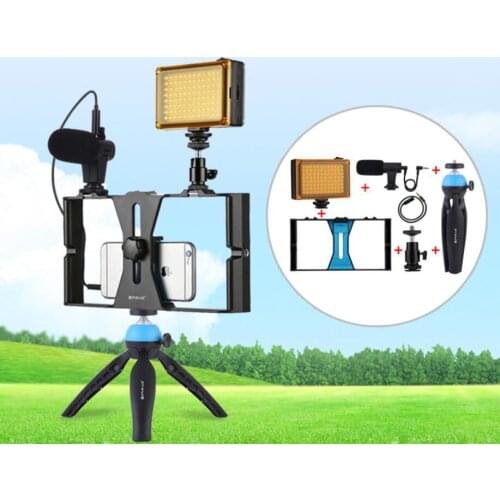 Mobile phone photography set Cellphone Live Rabbit Cage Set with tripod fill light and microphone