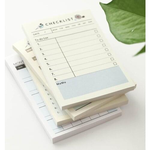 2019 Cute Kawaii Portable Pocket Notebook Weekly Monthly Book Diary Agenda for Kids Daily School Supplies Notebook Work Planner