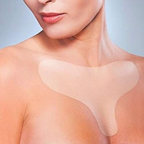 Reusable Anti-aging Silicone Invisible Chest Patch Self Adhesive Anti Wrinkle Chest Pad Eliminate Preven Wrinkle Neckline Care