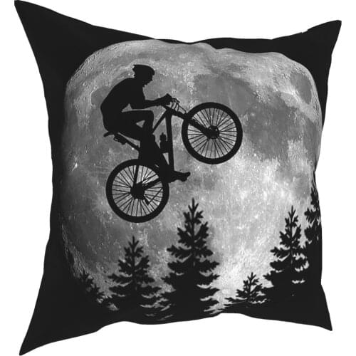 Mountain Bike Pillowcover Home Decor Mtb Tour Cycle Ride Downhill Racing Cushions Throw Pillow for Car Double-sided Printing