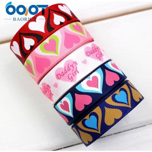 OOOT BAORJCT 174201,love series Printed grosgrain ribbon,DIY handmade,Wedding decoration materials, Valentines Day essential