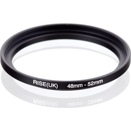 Original RISE(UK) 48mm-52mm 48-52mm 48 to 52 Step Up Ring Filter Adapter black