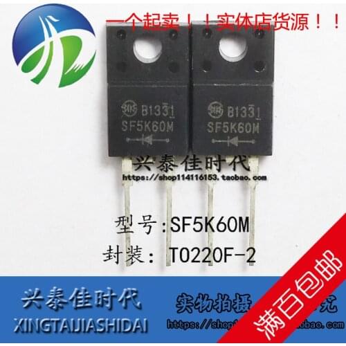 Original new 5pcs/ SF5K60M F5K60M TO-220F-2
