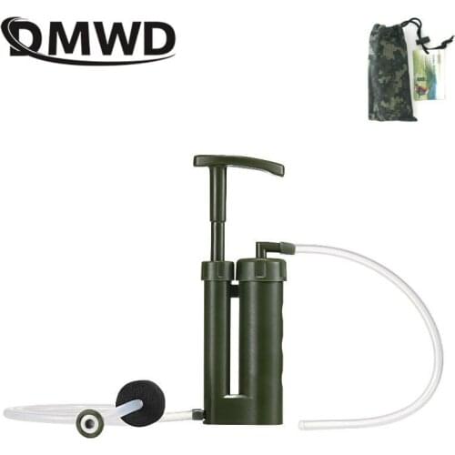 DMWD Easy Portable plastic Ceramic Soldier Water Filter Purifier Cleaner 0.1 micro for Outdoor Survival Hiking Camping