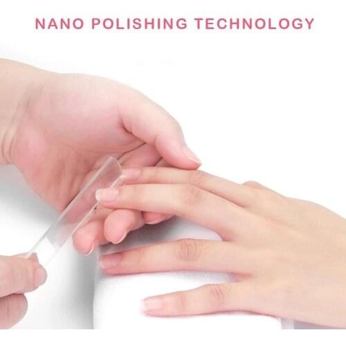 Professional Nano Glass Nail File Buffer Block Shiner Nail Nails Nail Manicure Nail Files Art Polish Accessories Tools Mani Q8Z1
