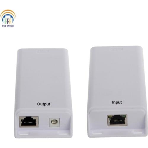 Gigabit data speed 5V 20W POE Splitter converts voltage to 5 volts with Shielded RJ45 2.1x5.5mm connector for 5 volt device