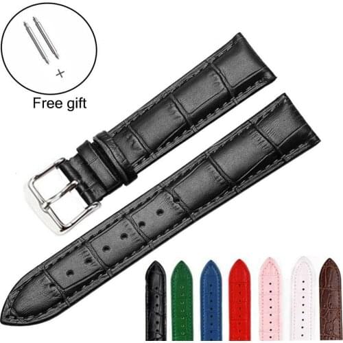 Watch Band Genuine Leather Watch Bracelet 20mm Watch Strap For Huawei Watch GT 2 Accessories For Samsung Galaxy Watch Active 2