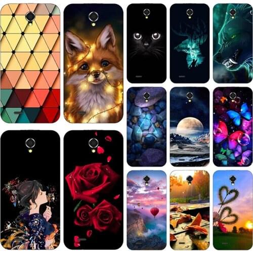 Unique Fashion Phone Case For Lenovo S650 S658T Back Cover Printing Cute animal Flower Printed Soft Silicone Phone Case