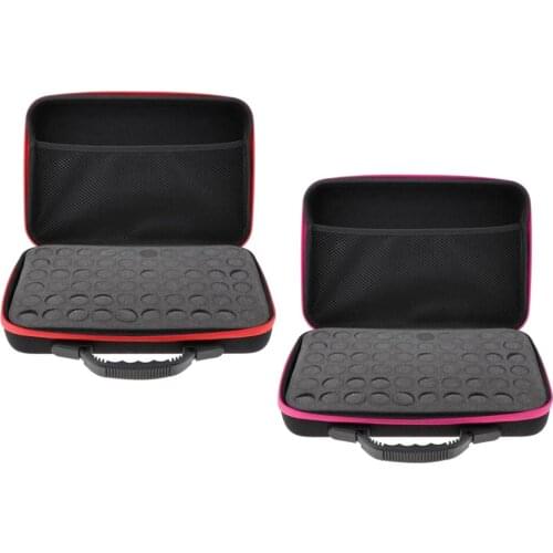 2 Packs 60 Bottles Essential Oil Carry Case 5ML~15ML Holder Storage Bags