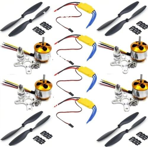 4pcs A2212 930kv 1000KV 2200kv Brushless Motor Quad rotor Multi-copter and RC Aircraft (4pcs)