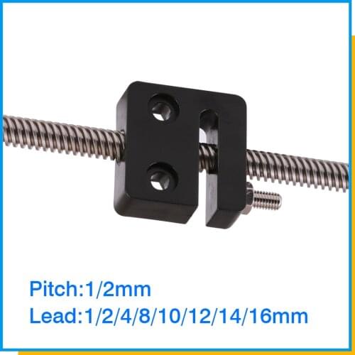 3D Printer Accessories T Openbuilds Type Anti-backlash Nut Block T8 Screw 8mm Screw Pitch 2mm POM Material Top Quality
