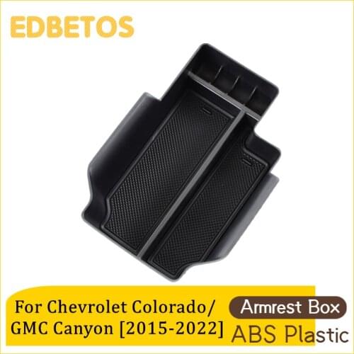 Armrest Box Storage Car Organizer Accessories For Chevy Colorado and GMC Canyon 2015 2016 2017 2018 2019 2020