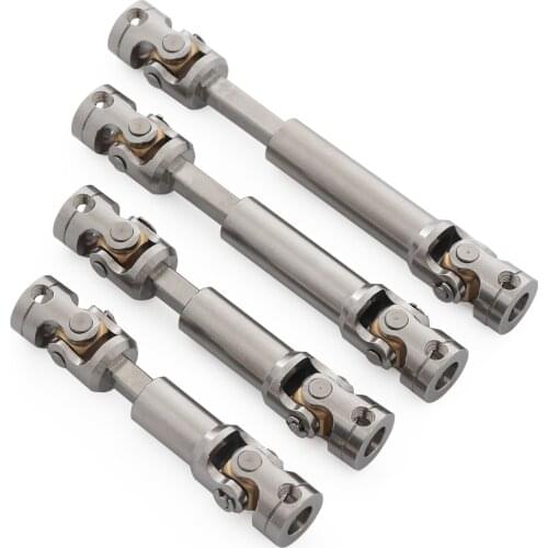 RC Crawler Car Stainless Steel Drive Shaft Universal Joint 45-80mm for 1/14 Tamiya Trailer 1/16 D90 99S MN86K