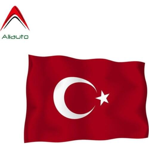 Aliauto Personality Car Sticker Turkey Turkish Automobile Accessories Waterproof Sunscreen Anti-UV Decal PVC,10cm*7cm
