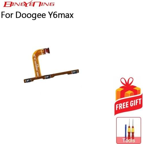 BingYeNing New Original Main For Doogee Y6 max Power on/off+ Volume FPC Key Up/down Button Flex Cable FPC