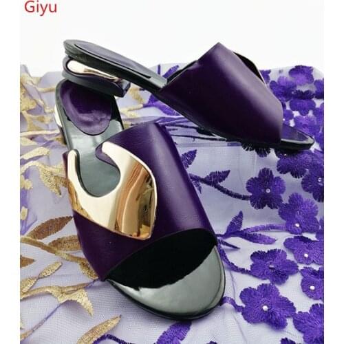 Doershow fashion Design African Lady Slippers 2019 Summer High Heels Women Shoes High Quality African Sandals Pumps Shoe SGG1-1