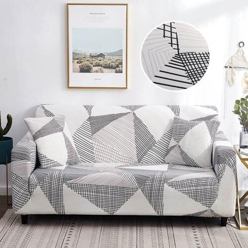 Stretch Plaid Sofa Slipcover Elastic Sofa Covers for Living Room funda sofa Chair Couch Cover Polyeste Home Decor 1/2/3/4-seater