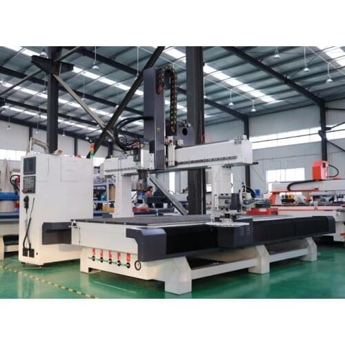 Blue Elephant 9kw HSD Air Cooling Spindle ATC1530 4 Axis CNC Router/ Vacuum Table 4 Axis CNC Wood Engraving Machine