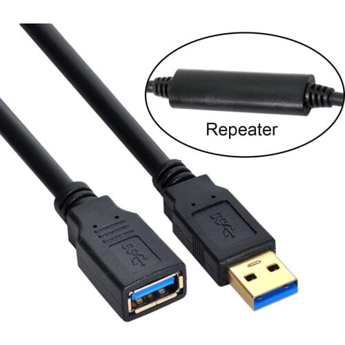 GL3523 Repeater USB 3.0 Male to Female Extension Cable 8m 10m for Laptop PC & Hard Disk Drive