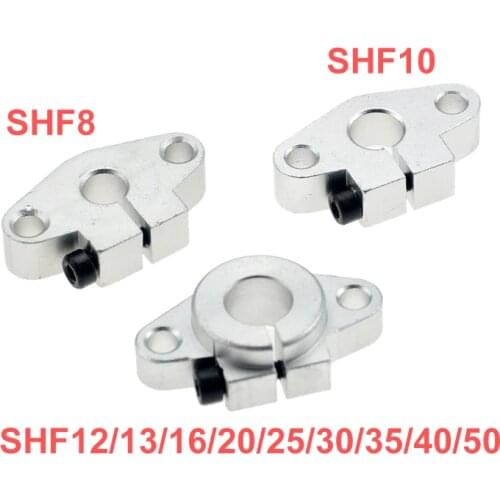 Hot sale 1pc SHF8 SHF10 SHF12 SHF13 SHF16 SHF20 SHF25 SHF30 8mm linear rail shaft support XYZ Table CNC Router 3D printer Part