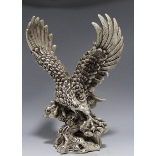 Collectible Decorated Old Carve Eagle wing Statue
