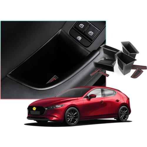 LFOTPP For CX-30/Mazda 3 4th 2019 2020 Left Rudder Car Front Rear Door Both Side Storage Pallets Store Tidying Accessories