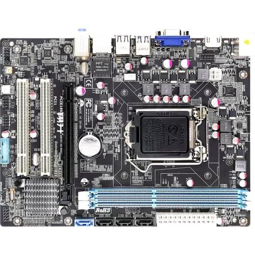 New Desktops Motherboard ASL B75M-PK B75 mainboard LGA 1155 DDR3 with VGA HDMI USB 3.0 5.1 channel