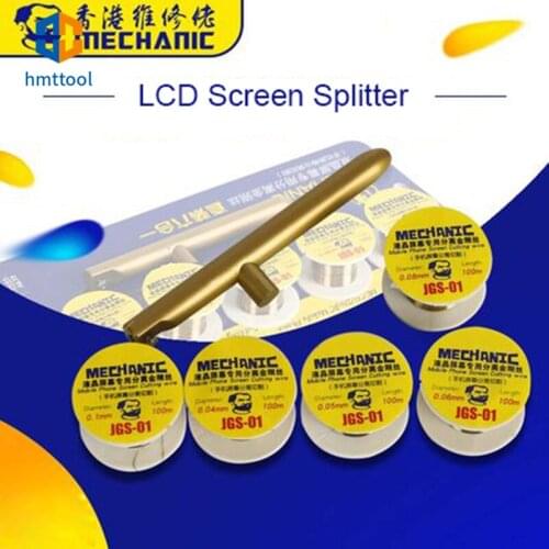 MECHANIC JGS6010 Diamond Wire Set With Stick Handle Bar LCD Screen Separator Cutting Line For IPhone Samsung Repair Tool